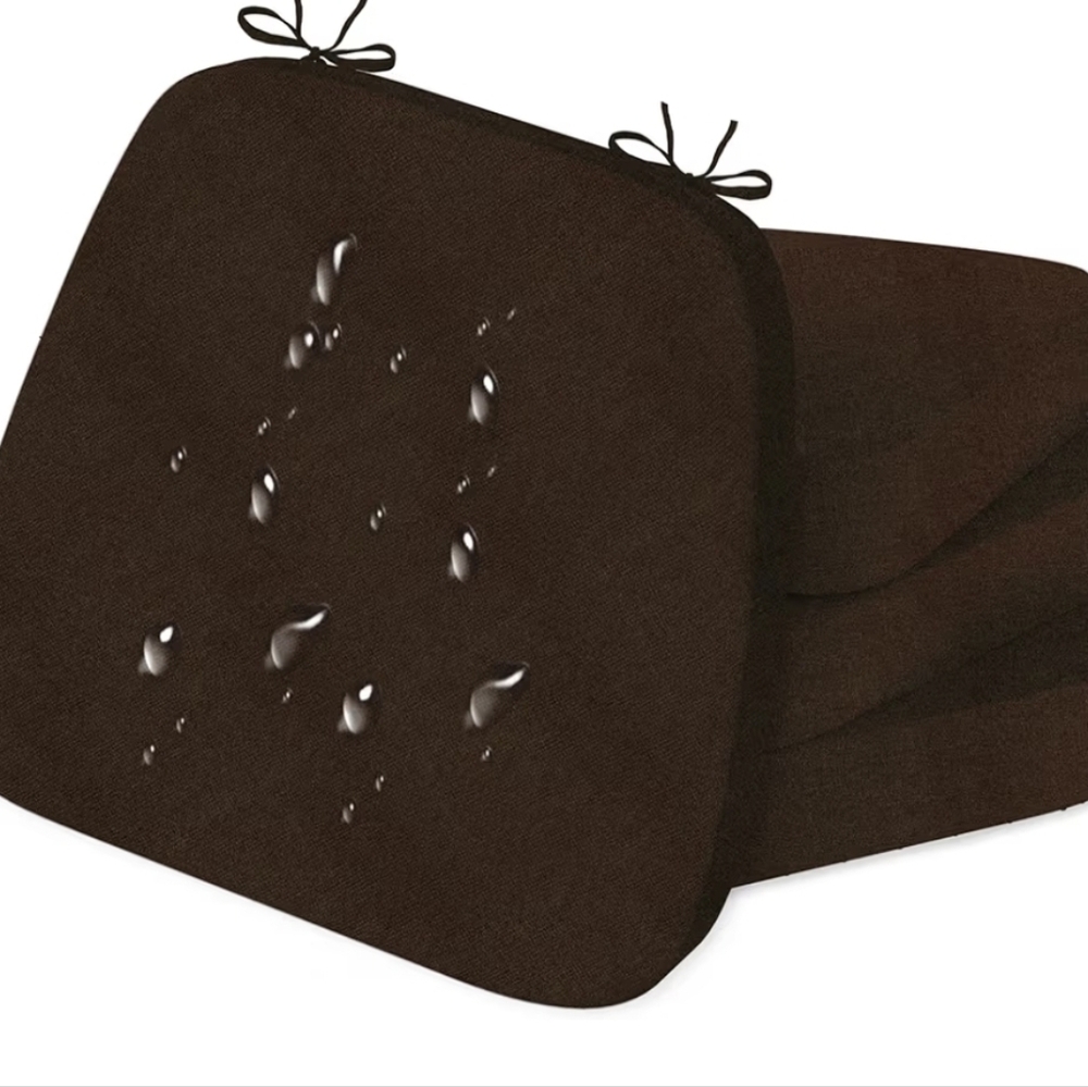 NEW Brown Seat Cushion w/Removeable Covers *6pc Set - Picture 3 of 8
